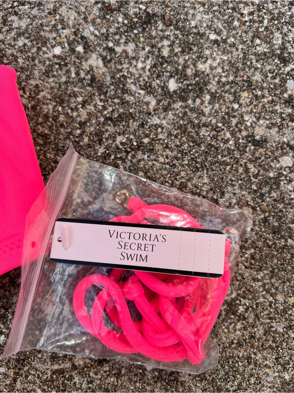 👗Victoria's Secret Neon Pink Strapless Bikini Top - Picture 4 of 7